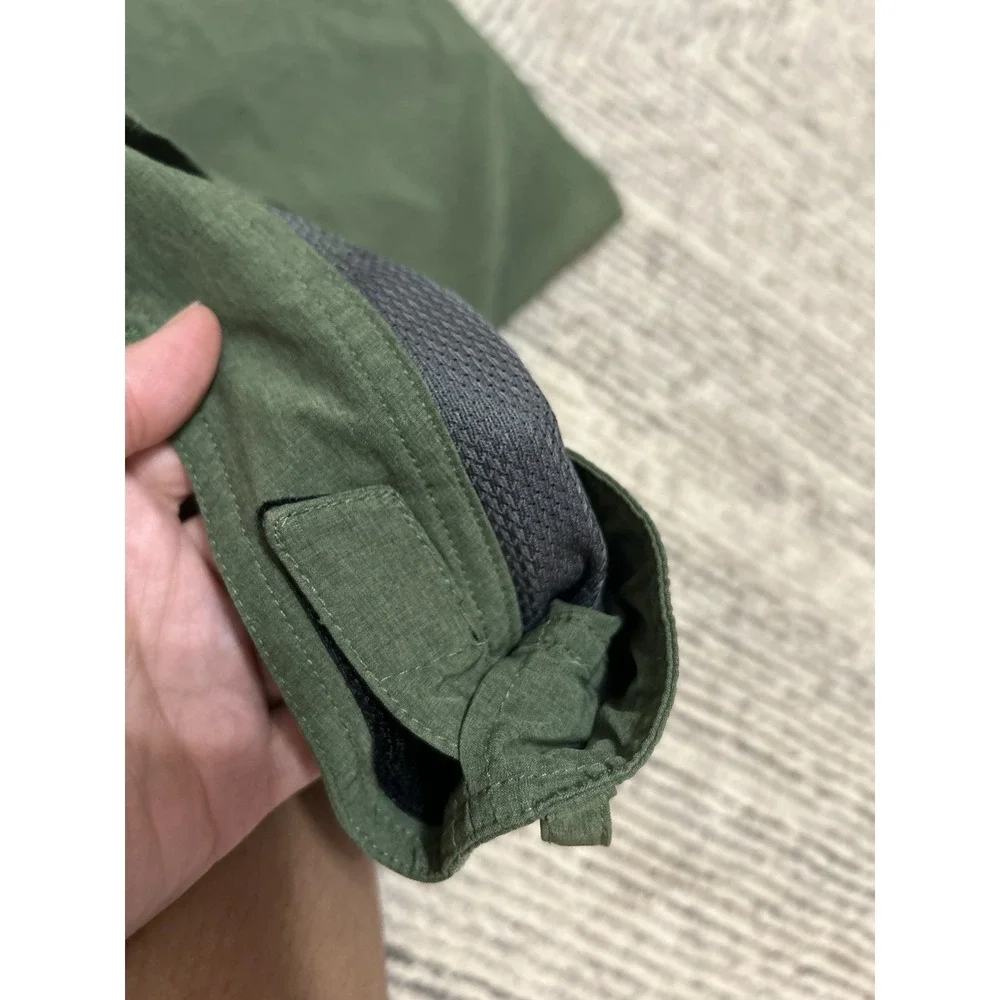 Club Ride Cycling Shorts Mens XL Green Stretch Zip Pocket Bike Trail
